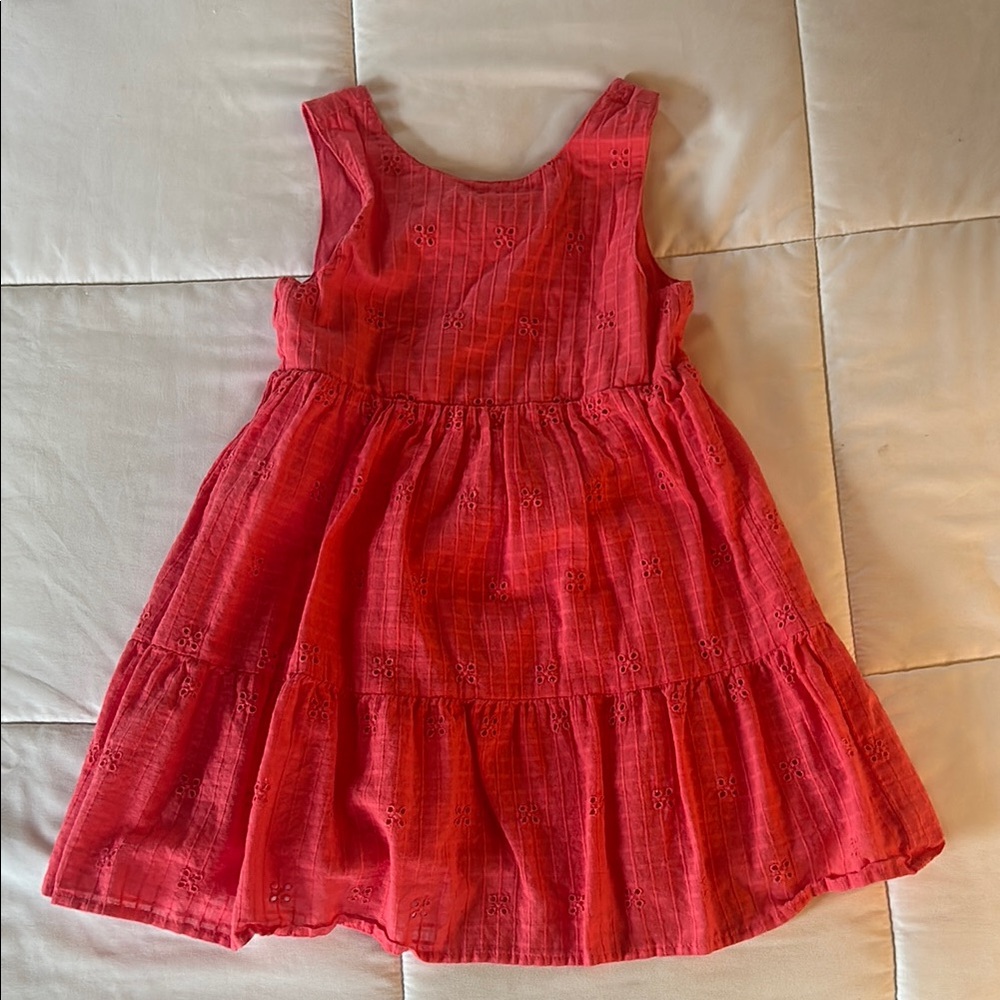 Charming Pink Sleeveless Kids Dress